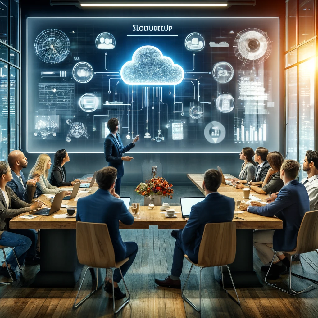 Cloud & enterprise integration illustration